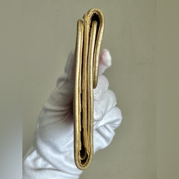 Celine Pink And Gold Macadam Trifold Wallet - Picture 6 of 11